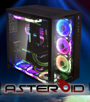 Intel i9 Asteroid COF7 Gaming PC, front angle