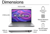 HP ZBook Ultra G1a AI, dimensions