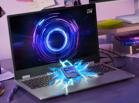 Lenovo LOQ 15i Gen Med laptop, front view
