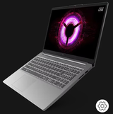 Lenovo LOQ Essential Gen 10 laptop open, front left side view