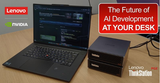 Lenovo ThinkStation PGX with a laptop and screen (sold separately)