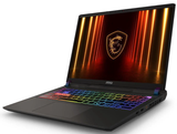 MSI Vector 16 laptop, second side angle view