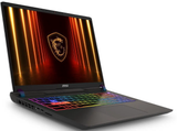 MSI Vector 16 laptop, side angle view