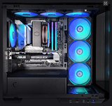 Project Zero Pano Dark Essential PC, side view through the panoramic glass