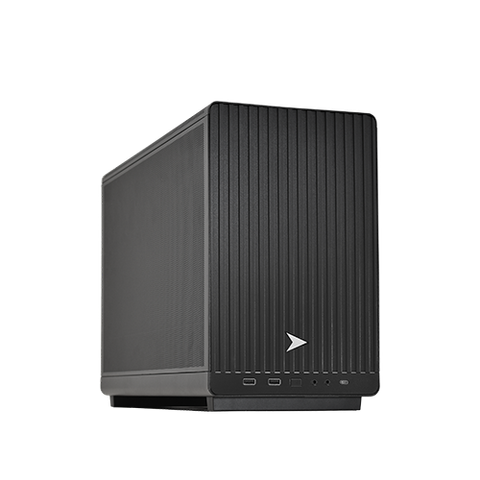 Raptor Z55i Home Business Gaming PC in the mATX MX6 chassis, front view