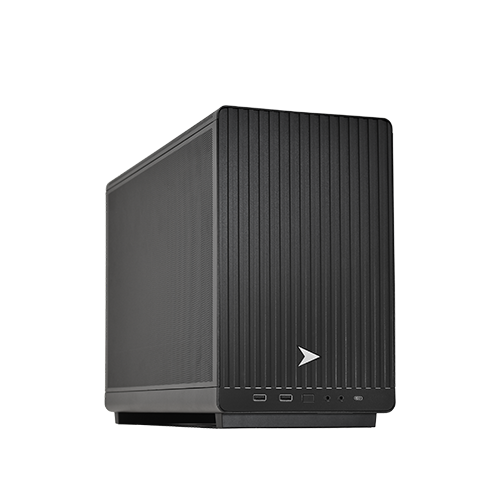 Raptor Z55i Home Business Gaming PC in the mATX MX6 chassis, front view