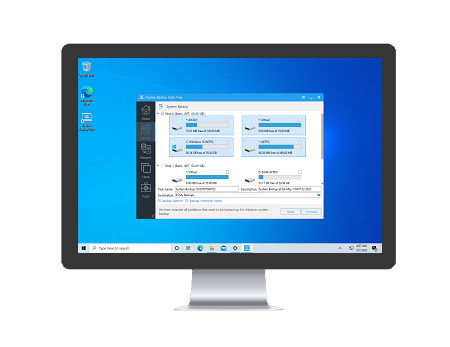 Sicherungs- und Wiederherstellungssoftware auf einem Windows-Computer